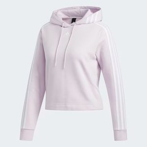 Adidas three stripe PG hoody cropped sweatshirt, pink